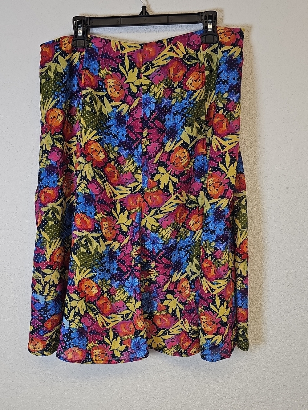 Vibrant Floral A-Line Skirt in Multicolor